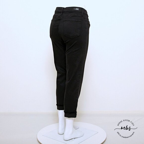 Kut from the Kloth Amy Crop Straight Leg Pants with Raw Hems - Picture 4 of 9